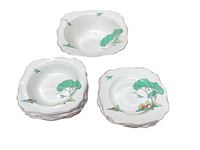 Lot 1122 - Art Deco Clarice Cliff style Snow White pattern china