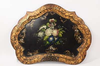 Lot 735 - Victorian papier mâché tray