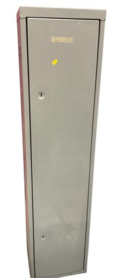 Lot 922 - Countryman metal gun cabinet, 37cm wide x 27cm deep x 156cm high