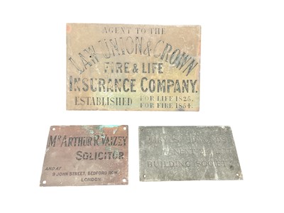 Lot 2446 - Group of interesting antique signs