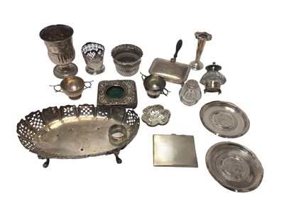 Lot 264 - Miscellaneous selection of Victorian and later silver and white metal
