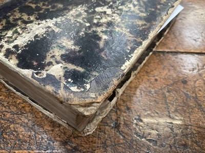 Lot 754 - James Fenimore Cooper - The Water Witch or the Skimmer of the Seas, very rare first edition published Dresden 1830, three volumes bound in one, marbled board ends with tooled spine, 17 x 11cm