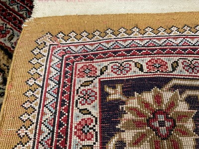 Lot 1488 - Kashan part silk tree of life rug