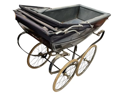 Lot 5241 - Vintage silver cross pram