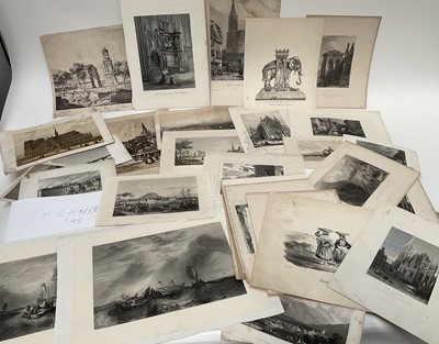 Lot 1143 - Folio of 18th, 19th century and later engravings and other works on paper