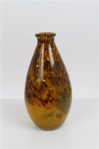 Lot 2044 - 20th century Daum Nancy art glass bottle vase...