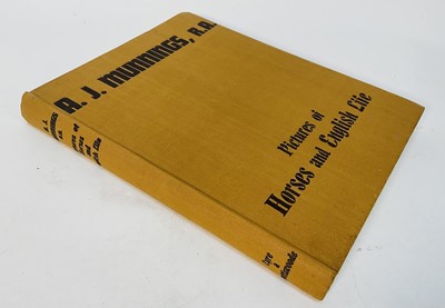 Lot 949 - 1930s volume, A. J. Munnings, R.A. Pictures of Horses and English Life, second edition, cloth bound