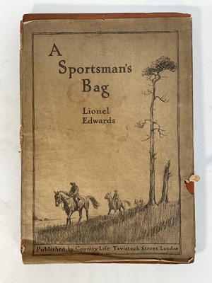 Lot 931 - Lionel Edwards (1878-1966): A Sportsman’s Bag, London: Country Life, (1926), limited to 650 copies of which this being 444, 18 mounted coloured plates by Lionel Edwards, original cloth with dust...