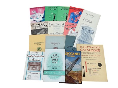 Lot 1543 - Collection of 1940s Meccano magazines together theatre programmes, picture post and other magazines.
