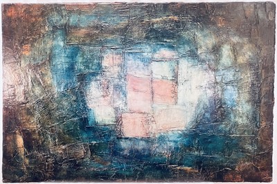 Lot 210 - Alastair Mundy-Castle (1923-2015) oil on canvas, Abstract, signed and dated ‘64, 61cm x 92cm, unframed
