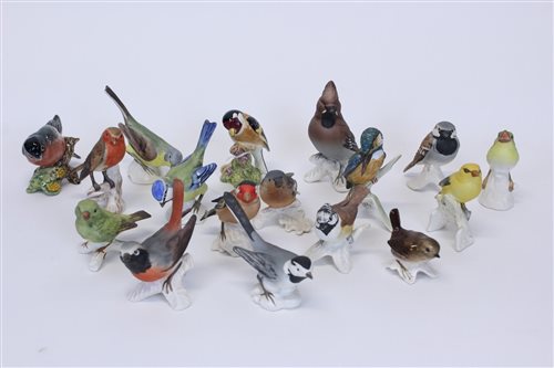 Lot 2054 - Fifteen Goebel birds - including Waxwing,...