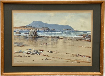 Lot 203 - Tom Campbell (1865-1943) watercolour - Whale Island, Sound of Hoy, Hebrides