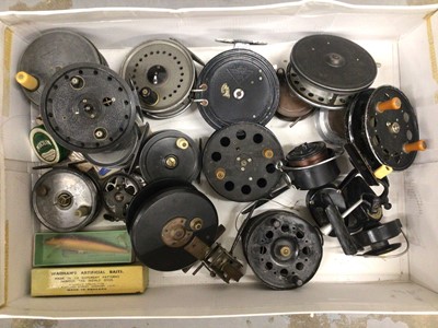 Lot 905 - Collection of antique fishing reels and similar equipment