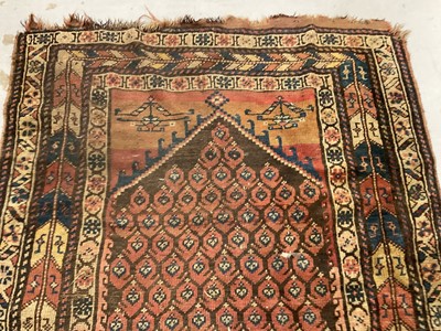 Lot 1497 - Antique Persian runner, with boteh ground in geometric borders, 280 x 110cm