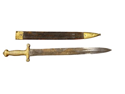 Lot 939 - 19th century French Gladius short sword and a Gurkha Kukri (2).