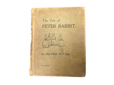 Lot 1705 - Beatrix Potter - The Tale of Peter Rabbit, first edition, second printing, from an edition of 200, printed by Strangeways, London, February 1902. NB: Following Beatrix Potter's initial private p...