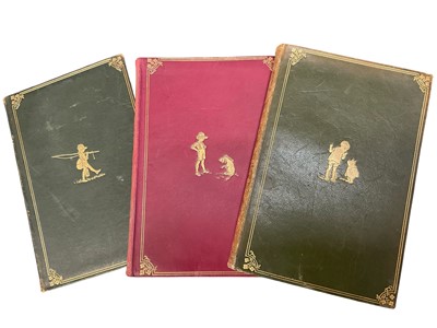 Lot 1704 - A. A. Milne -Winnie-the-Pooh, 1926 first edition, illustrations by Ernest H. Shepard, original deluxe binding of green limp calf, gilt, and similar first editions in de luxe bindings of Now We...