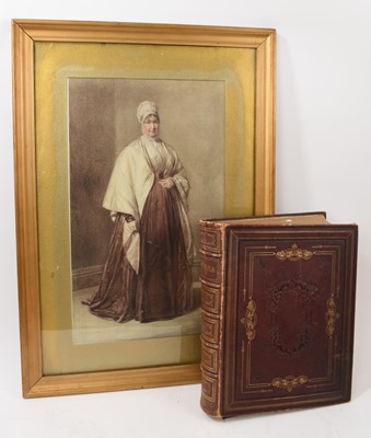 Lot 836 - Victorian Family Bible by descent from Elizabeth Fry and a related print