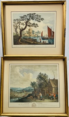 Lot 94 - Two 18th century engravings, After Jean-Baptiste Pillement, L'Eté, by J.Mason, and Flanders after David Teniers