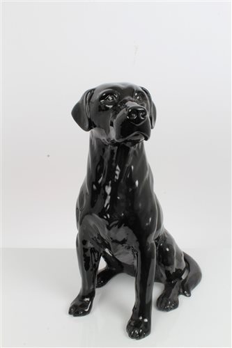Lot 2064 - Beswick fireside model - Black Labrador, no....