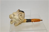 Lot 4015 - Finely Carsved late 19th century meerschaum...