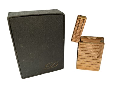 Lot 49 - Dupont gold plated lighter, boxed