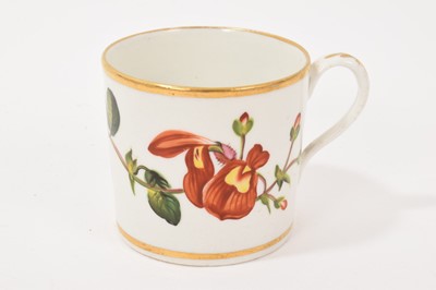 Lot 21 - Coalport porcelain coffee can, c.1815, decoration attributed to Thomas Pardoe. Finely painted with Sweet Peas within gilt borders, the associated dealers ticket included attributing the decorat...