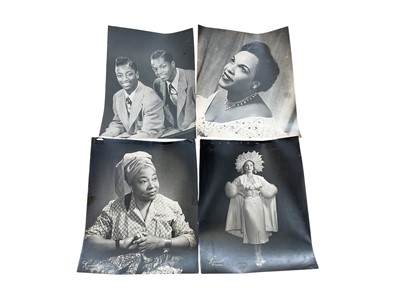 Lot 1445 - An extensive archive of 55 gelatine silver photographic headshots and portrait, Rimis Ltd of 369 Edgware Road, London, the photographs including the Clark Brothers, Butterfly McQueen, Camille Ho...