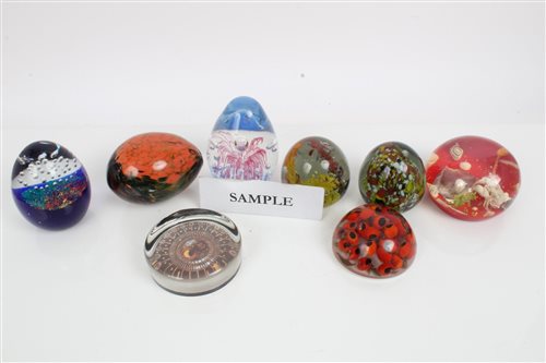 Lot 2082 - Collection of various paperweights (qty)