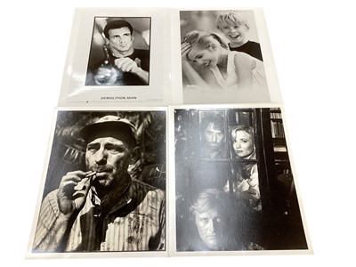 Lot 1426 - Celebrity press photographs including Macaulay Culkin, Sylvester Stallone, Meryl Streep and others. Bearing the Toni Parks collection stamp verso (20)