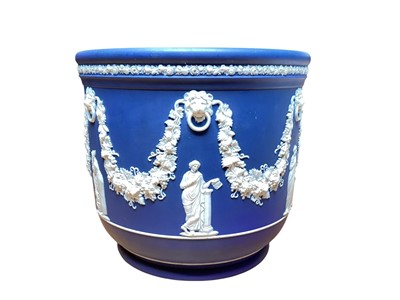 Lot 1117 - Victorian Wedgwood Jasperware jardiniere