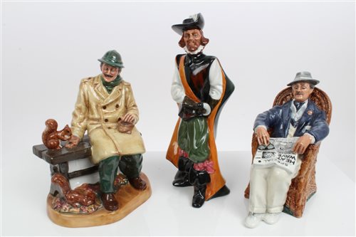 Lot 2066 - Three Royal Doulton figures - Lunchtime HN2485,...
