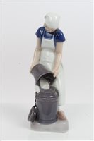 Lot 2068 - Royal Copenhagen figure of a milkmaid, no. 452