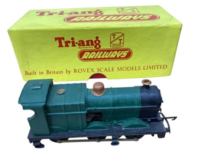 Lot 1931 - Tri-ang TT Gauge green 0-6-0 locomotive, boxed (not T95 as labelled) (1)