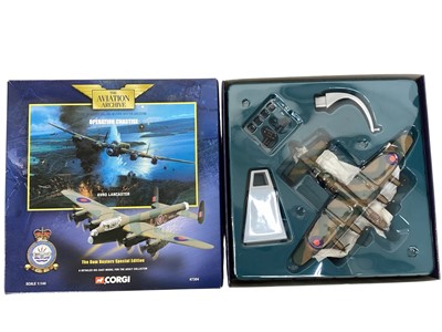 Lot 1944 - Corgi The Aviation Archive 1:144 scale Avro Lancaster The Dam Busters Special Edition No.47304 & Avro Lancastrian Berlin Airlift Flight Refuel Limited No.47403, both boxed (2)