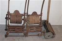 Lot 3955 - Ransomes patent chain 10 inch mower, together...