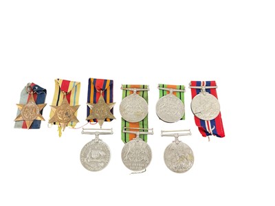 Lot 719 - Group of nine Second World War campaign medals to include 1939 - 1945 Star, Africa Star, Burma Star, Defence medal (x3), War medal (x2) and an Australia Service medal named to QX1565 A. W. White...