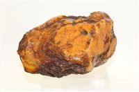 Lot 4002 - Massive raw Baltic amber specimen honey-toned,...