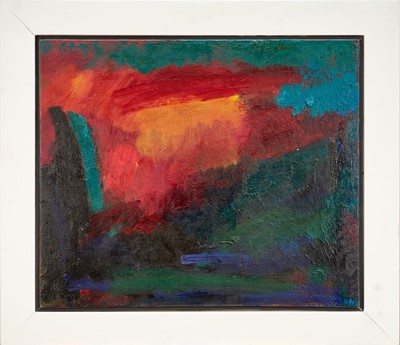 Lot 1009 - Gil Mutch (b. 1955) oil on canvas - 'Splash of Colour', initialled and indistinctly dated, 51cm x 61cm, framed