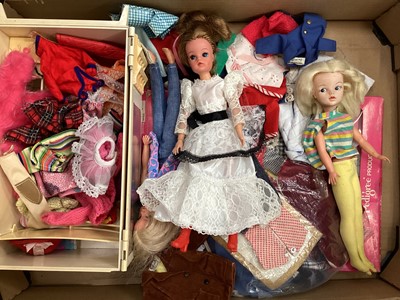 Lot 1979 - Sindy 033050X and 033055X, plus Sindy and Patch clothing and Sindy furniture etc.