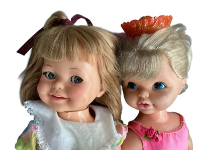 Lot 2000 - 1966 Ideal Toy Giggles, flirty eyes doll and 1968 Mattel Dancerina doll.