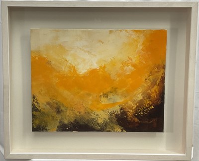 Lot 289 - Paul Christopher Flynn, contemporary, mixed media, untitled, signed, 35cm x 45cm, in glazed frame