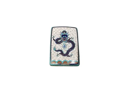 Lot 2439 - Antique Chinese cloisonné cigarette case decorated with dragons