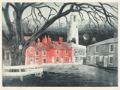 Lot 890 - *Richard Bawden (1936-2024) signed limited edition etching - Southwold, 31/75, in glazed frame