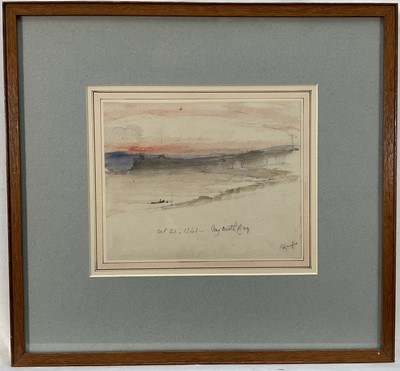 Lot 202 - John Hayter (1800-1891) pencil and watercolour - Coastal Watercolour, signed and inscribed