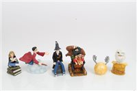 Lot 2088 - Six Harry Potter figures - Harry and Hagrid at...