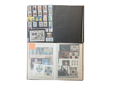 Lot 1401 - Stamps G.B. Machin collection in stockbooks, lots of identified items including booklet panes, gum, cylinder, paper, coil issues, regionals etc. plus spome u/m QEII early definitives plus later...