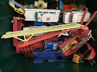 Lot 2042 - Two plastic boxes of vintage diecast including Dinky