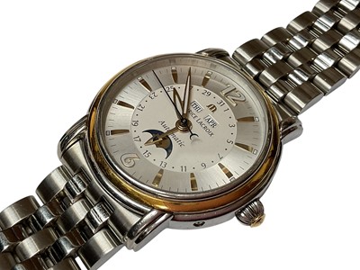 Lot 786 - Maurice Lacroix Masterpiece Moonphase automatic stainless steel wristwatch