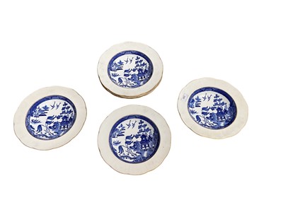 Lot 220 - Service of Minton willow pattern China
